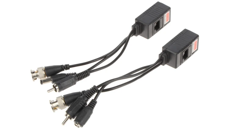 Transformator do przesyłania sygnału audio + wideo + zasilanie po skrętce AHD, HD-CVI, HD-TVI, CVBS, 4K UHD TR-1AUZ