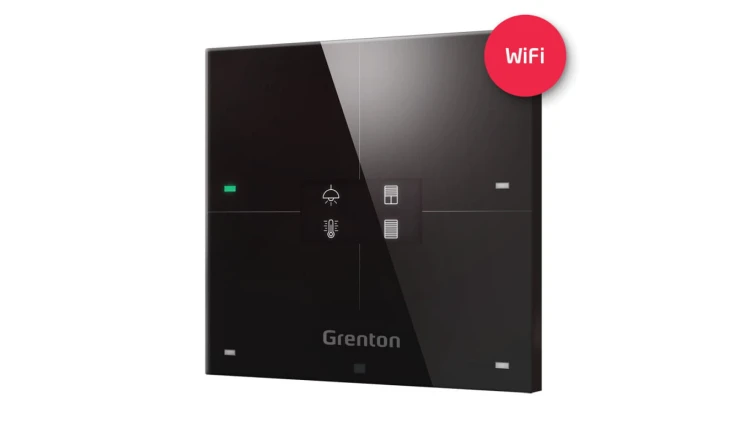 GRENTON SMART PANEL 4B WiFi, OLED, black, WSP-204-W-01
