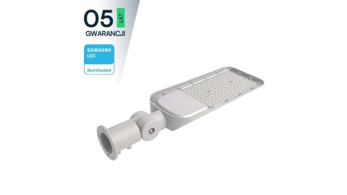 Oprawa Uliczna LED 150W 16500lm 6500K Diody SAMSUNG IP65 Szara 5 Lat Gwarancji Regulowany uchwyt 20429