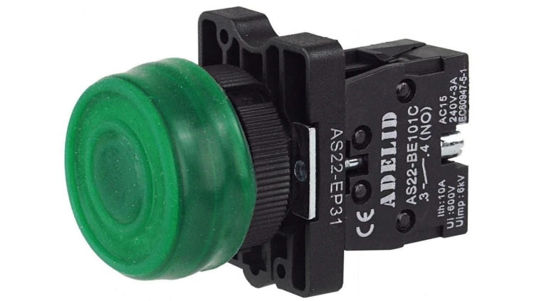 Przycisk sterowniczy zielony START IP66 XB2 AS22-EP31
