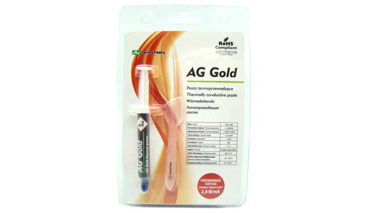 Pasta termoprzewodząca AG Gold 3g