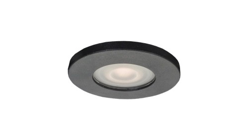 Okrągłe oczko podtynkowe GU10 z serii LAGOS czarne do łazienki holu LP-440/1RS BK Light Prestige