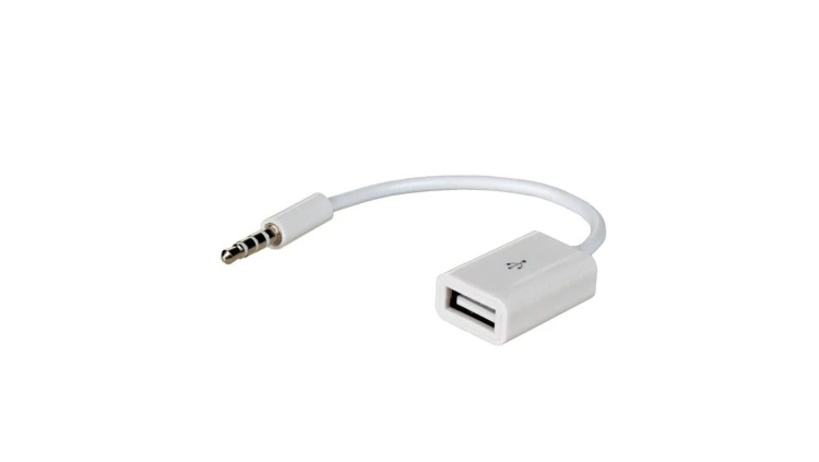 Adapter z kablem Akyga AK-AD-24 USB A (f) / mini Jack (m) 15cm