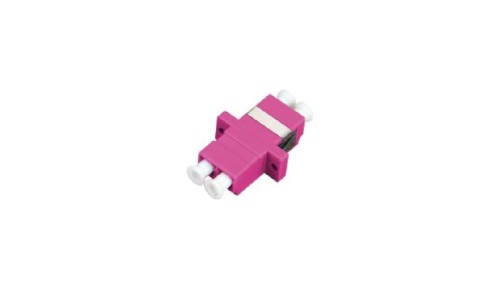 Adapter światłowodowy multimodowy MM OM4 LC duplex FOA-LC-MMD-4