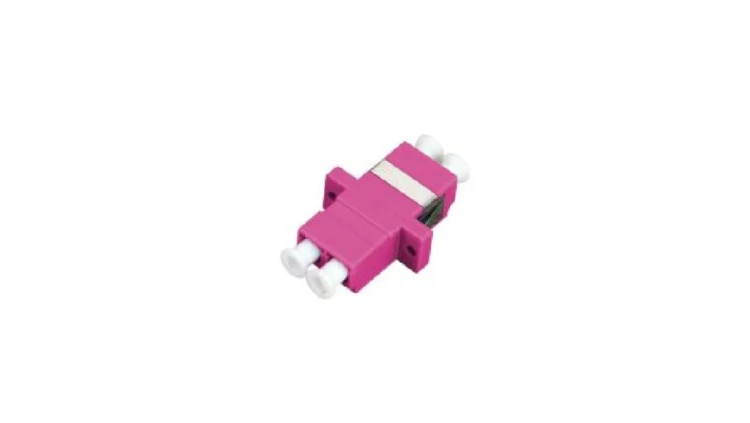 Adapter światłowodowy multimodowy MM OM4 LC duplex FOA-LC-MMD-4