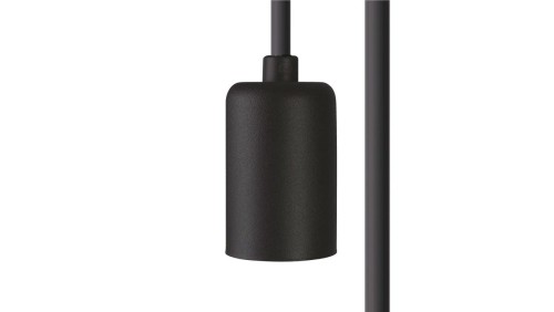 Przewód z oprawką czarny 150cm CAMELEON CABLE E27 1,5 M BLACK 8670 Nowodvorski