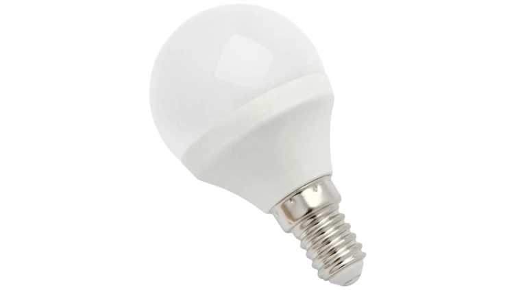 Żarówka LED E14 230V 6W kula 520lm ciepła