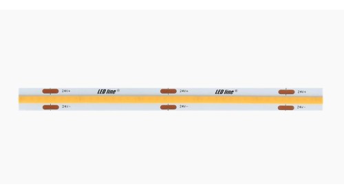 LED line Taśma COB 480 chips/m ciągła linia 24V 2700K ciepła 18W 5 lat gwar./5m