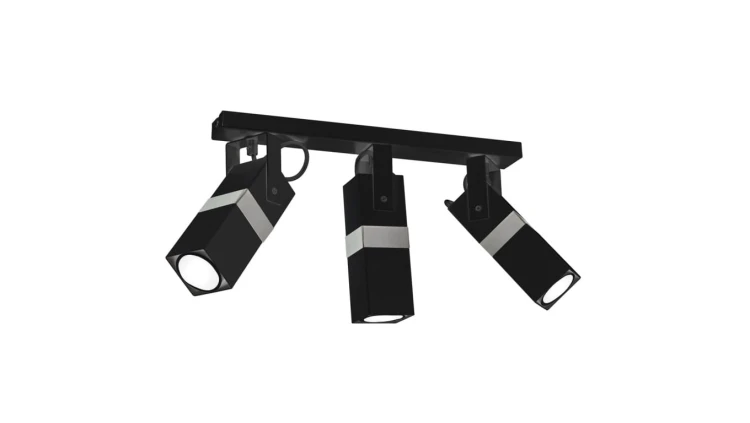 Lampa sufitowa VIDAR BLACK/CHROME 3xGU10 MLP6286 Milagro