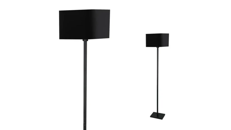 Lampa stojąca NAPOLI BLACK/GOLD 1xE27 ML6370 Milagro