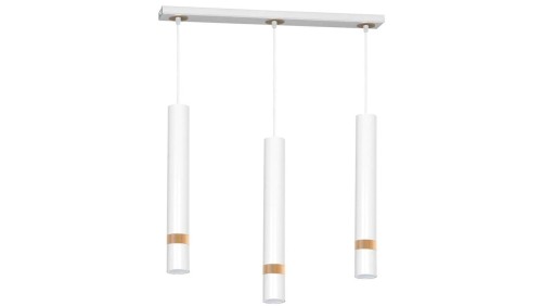 Lampa wisząca JOKER WHITE/WOOD 3xGU10 MLP6302 Milagro