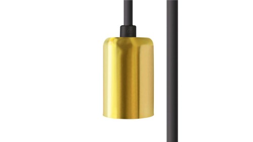 Przewód z oprawką 500cm CAMELEON CABLE E27 5 M BLACK/BRASS 8661 Nowodvorski