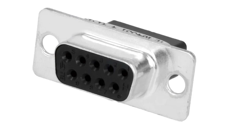 D-Sub 9-pin żeńskie na przewód Wersja bez styków A 16,3mm 164531-4