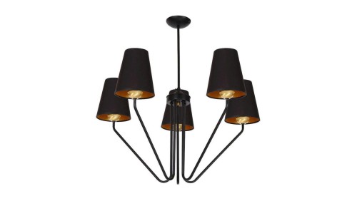 Żyrandol VICTORIA BLACK 5xE27 MLP4913 Milagro