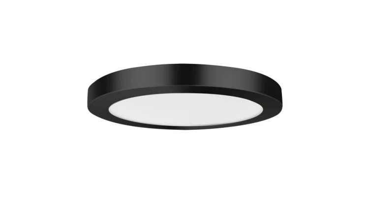 Okrągły czarny plafon YORK LED neutralna barwa światła do kuchni LP-330/1C 4BK Light Prestige