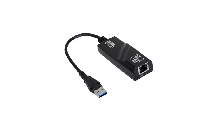 Adapter z kablem Akyga AK-AD-31 karta sieciowa USB A (m) / RJ45 (f) 10/100/1000 ver. 3.0 15cm