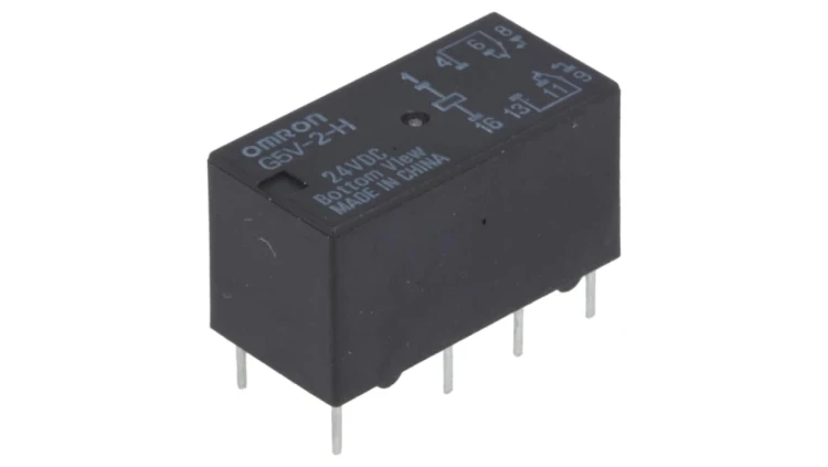 Przekaźnik elektromagnetyczny DPDT Ucewki 24VDC 0,5A/125VAC G5V-2-H 24VDC