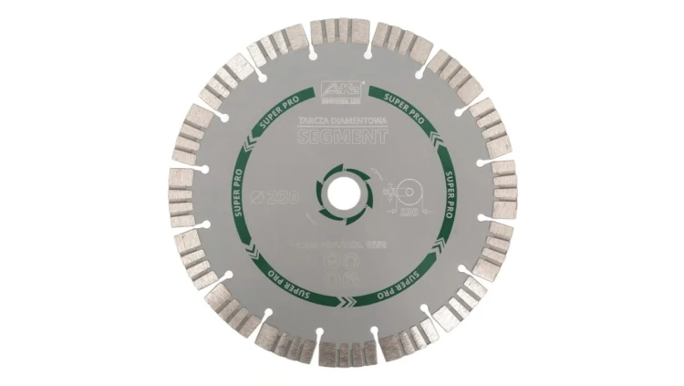 Tarcza diamentowa SEGMENT SUPER PRO do betonu 230mm