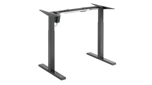 Biurko elektryczne z regulacją wys Ergo Office, szare, max wys 123cm , 80 kg - bez blatu, do pracy stojąco siedzącej, ER-433