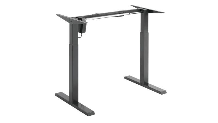 Biurko elektryczne z regulacją wys Ergo Office, szare, max wys 123cm , 80 kg - bez blatu, do pracy stojąco siedzącej, ER-433