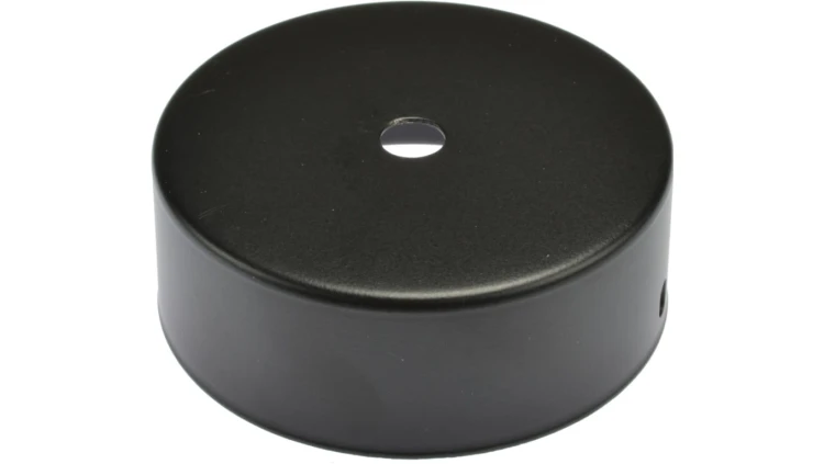 Podsufitka metalowa 1 otwór czarna, fi 80