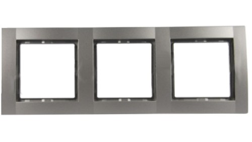 Fiorena Ramka potrójna RAL9006 srebrny aluminiowy 22011819