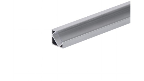 Profil led Corner 1m anodowany z osłoną przeźroczystą CLF