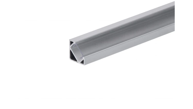 Profil led Corner 1m anodowany z osłoną przeźroczystą CLF