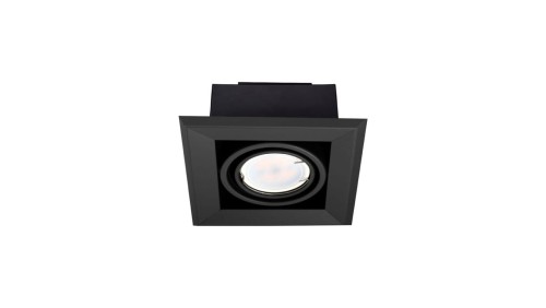 LAMPA PODTYNKOWA BLOCCO CZARNA 1x7W GU10 LED ML472 Milagro