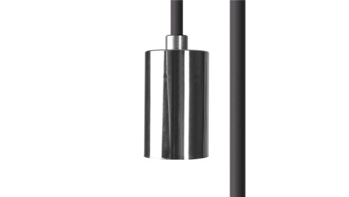 Przewód z oprawką 700cm CAMELEON CABLE E27 7 M BLACK/CHROME 8651 Nowodvorski
