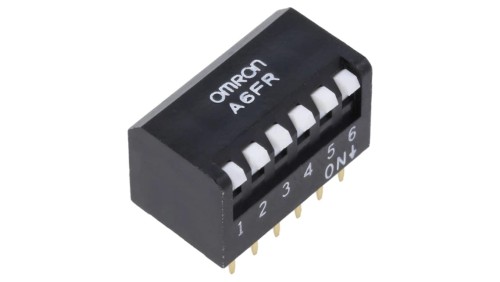 Przełącznik DIP-SWITCH OFF-ON 0,025A/24VDC Poz 2 -20-70C A6FR-6101