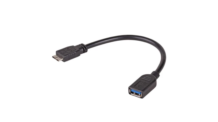 Adapter z kablem Akyga AK-AD-30 USB A 3.0 (f) / micro USB 3.0 (m) OTG 15cm
