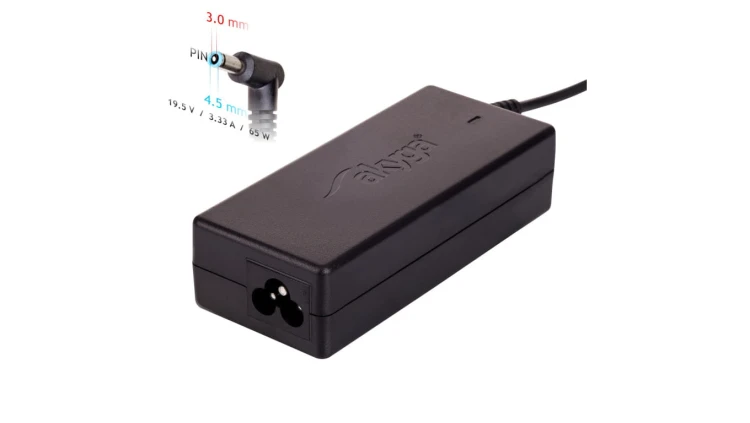Zasilacz do notebooka Akyga AK-ND-58 19.5V / 3.34A 65W 4.5 x 3.0 mm + pin DELL 1.2m