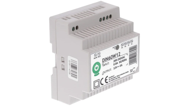 Zasilacz na szynę DIN 12V 60W