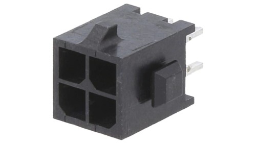 Gniazdo przewód-płytka męskie Micro MATE-N-LOK 3mm 4-pin THT 3-794630-4
