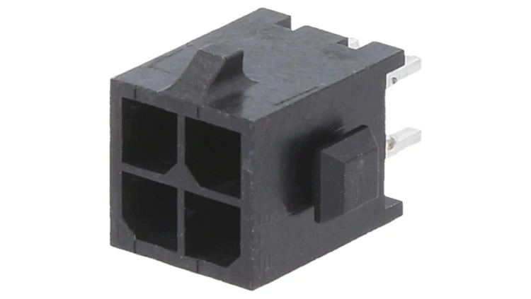 Gniazdo przewód-płytka męskie Micro MATE-N-LOK 3mm 4-pin THT 3-794630-4