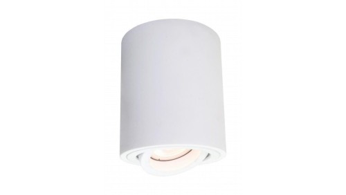 Biały spot tuba natynkowa z regulowanym oczkiem TULON na GU10 LP-5441/1SM WH Light Prestige