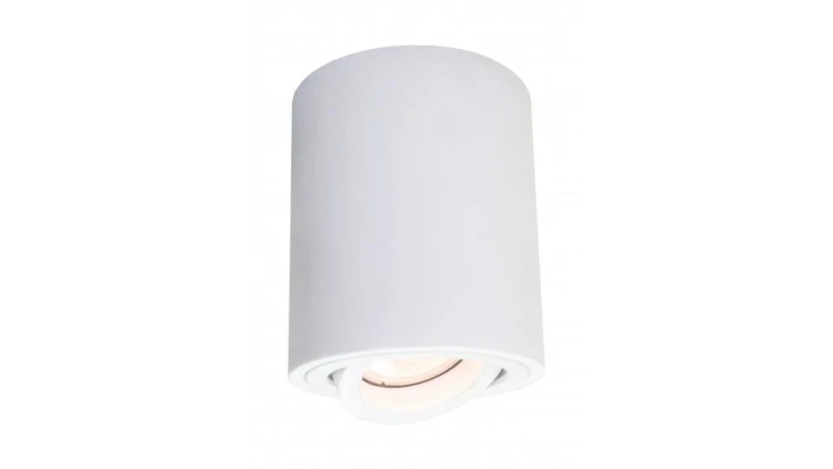 Biały spot tuba natynkowa z regulowanym oczkiem TULON na GU10 LP-5441/1SM WH Light Prestige