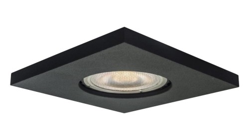 Kwadratowe oczko punktowe nieruchomy LAGOS czarny na GU10 LP-440/1RS BK square Light Prestige