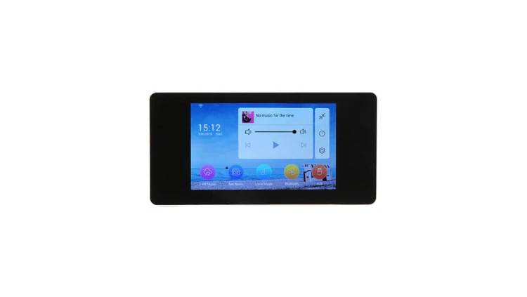 Odtwarzacz ścienny DSPPA, Wi-Fi/Bluetooth, 2x20W, ekran dotykowy, czarny DM838B
