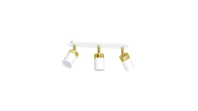 Lampa sufitowa JOKER WHITE/GOLD 3xGU10 MLP6130 Milagro