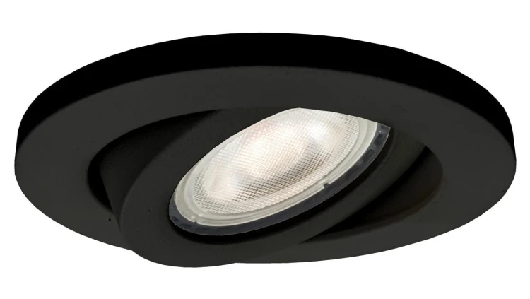 Oczko podtynkowe ruchome LAGOS czarne na GU10 IP20 LP-440/1RS BK movable Light Prestige