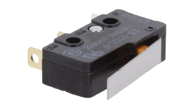 Mikroprzełącznik SNAP ACTION z dźwignią SPDT 0,1A/125VAC SS-01GL-F