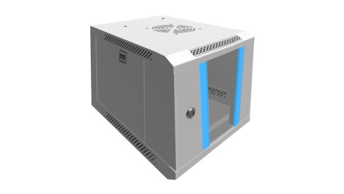 Szafa rack montowana na ścianie Extralink 6U 10 Szara