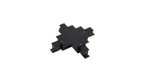 ŁĄCZNIK KRZYżOWY WPUSZCZANY CZARNY CTLS RECESSED POWER X CONNECTOR BLACK 8680 Nowodvorski