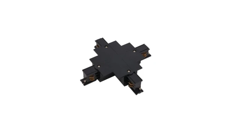 ŁĄCZNIK KRZYżOWY WPUSZCZANY CZARNY CTLS RECESSED POWER X CONNECTOR BLACK 8680 Nowodvorski
