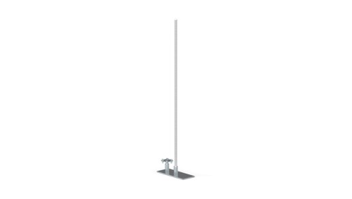 Maszt odgromowy z podstawą metalową 200x250mm aluminiowy 43.3/M AL /3m/ /94383009/