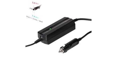 Zasilacz samochodowy do notebooka Akyga AK-ND-32 19V / 4.74A 90W 7.4 x 5.0 mm + pin HP 1.2m