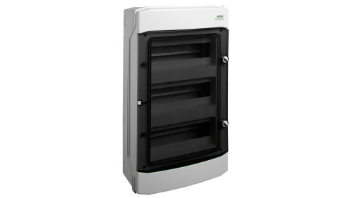 Rozdzielnica natynkowa hermetyczna 3x12 modułów 535x319x144mm drzwi przezroczyste z listwą N+PE IP65 NOARK