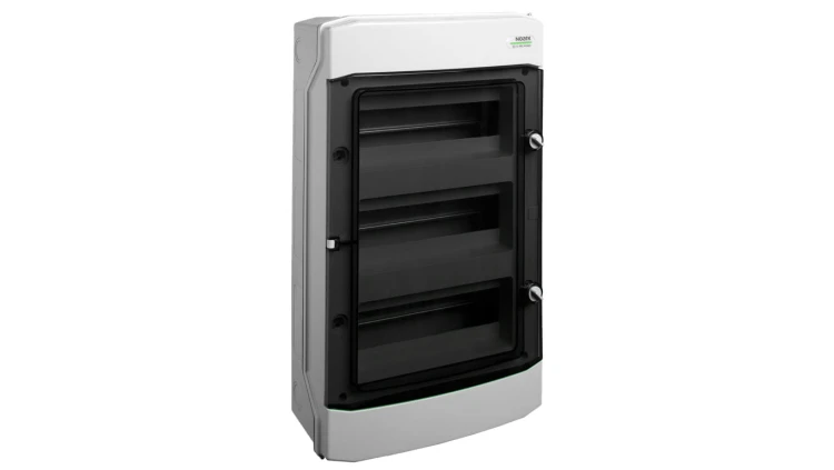 Rozdzielnica natynkowa hermetyczna 3x12 modułów 535x319x144mm drzwi przezroczyste z listwą N+PE IP65 NOARK